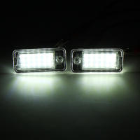 Luz De Placa De Matrícula 18LED Error Free Para Audi A3 S3 A4 B6 A6 S6 A8 RS4 8E0807430A 8E0807430B 8E0943021B 8E094302 2pcs Accesorios De Coche - details 0