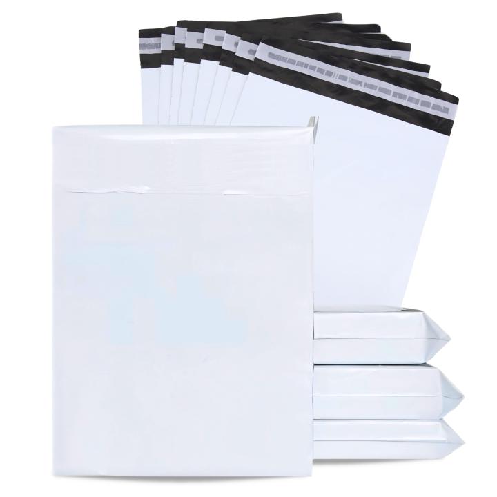 MARCPRINT Paquetes para Envios, Bolsas para Envios de Ropa Blancas y Autoadhesiva - Bolsas para Envíos de Plástico - Bolsas de Mensajería - Sobres Envios . Cierre inviolable. Varias medidas