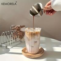 4/6PCS Vaso De Cocktail Transparente Con Rayas Verticales Para Café Latte Jugo Agua Whiskey Vidrio Ecológico Para El Hogar - details 5