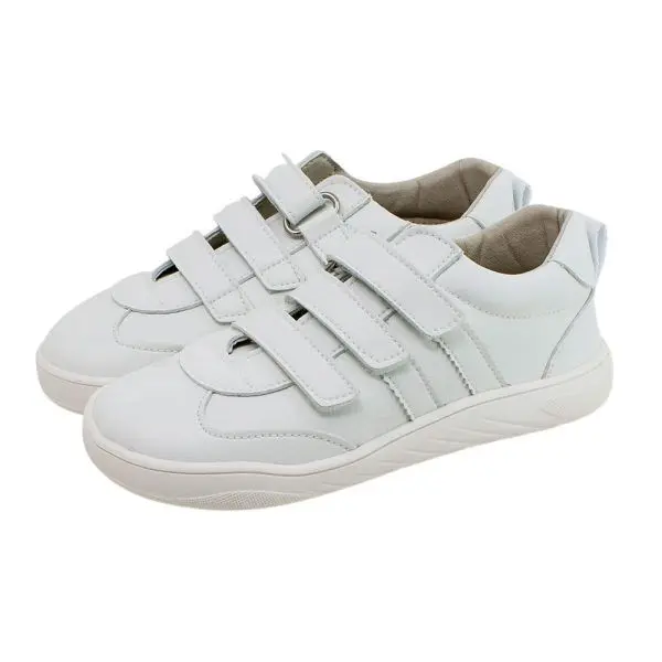 Deportivo blanco microfibra 3 velcros de Piruflex - 1