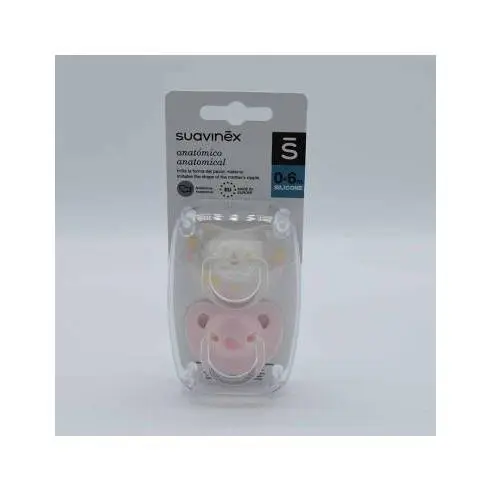 SUAVINEX CHUPETE SILICONA ANATOMICO CLASICO 0-6M 2 U - 1