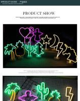 Luz De Neón USB Forma De Flamenco Iluminación De Pared Para Bodas Dormitorio Niños Habitación Bebé Luz LED Decorativa - details 8