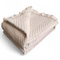 Colcha Bouti Beis Lavada Lisa | Tejido de Microfibra | Tacto Suave | Diseño Liso Acolchado | Medidas 190x260 a 270x260 cm - details 1