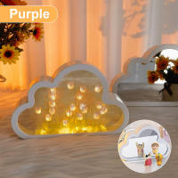 Lámpara De Noche En Forma De Tulipán DIY Nube Espejo Decoración Para Habitación De Niña Marco De Fotos Luz De Lectura Para Cama Regalos De Navidad - details 17