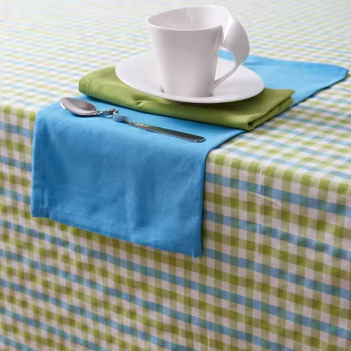 10XDIEZ Manteleria cuadros aplique  - Manteles para mesa, fáciles de limpiar y decorativos - 1