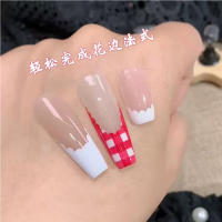 5Pcs Estickers De Uñas Artísticas De Encaje Vacío Para Arte Francés Autoadhesivos Decoración DIY Manicura Accesorio De Línea Ondulada - details 12
