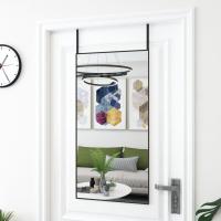 vidaXL Espejo de Puerta Cristal y Aluminio Pared Decorativo Tocador Color Dorado,  Negro, y mas - details 1