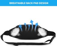 Riñonera impermeable para pasear Perros con cinturón ajustable para Mujeres y hombres, ideal para Viajes, Correr, senderismo, trotar y Deporte al Aire Libre. - details 3
