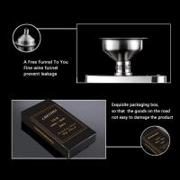LMETJMA Botella De Bolsillo De Acero Inoxidable De 10 Oz Con Taza Y Tapa KC0139 Para Alcohol Whiskey Herramienta Escondida - details 6