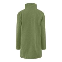 Chaqueta De Lana Para Mujer Con Bolsillos Cuello Lapel Larga Casual Invierno Abrigo Elegante De Color Sólido Talla plus - details 19