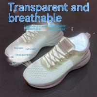 Zapatillas De Correr Para Mujer Suelas Suaves Y Amortiguadas Superficie De Malla Transpirable Zapatos De Vuelo Tejidos Moda Universitaria - details 4