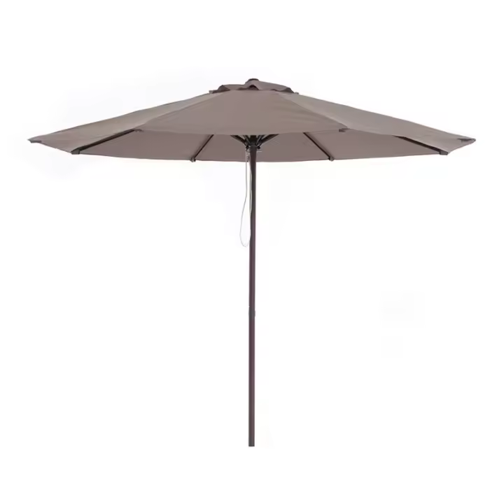 Parasol aluminio imitación madera. - 1