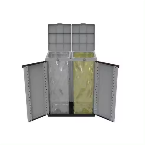 ECOLINE Armario reciclaje ECOLINE 68x39x88,7 cm - Capacidad 2 bolsas 110 l - 75048 Armario reciclaje Ordenación Armarios Ordenación - 1