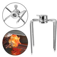 Juego De 2 Palillos Para Barbacoa Rotisserie Herramientas De Cocina Acero Inoxidable Herramienta De Asado Para Pollo En Parrilla - details 2