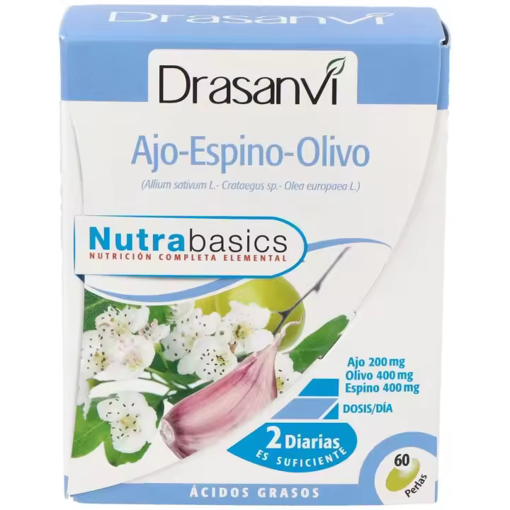 Ajo Espino Olivo Nutrabasicos 500 Mg 60 Perlas - 1