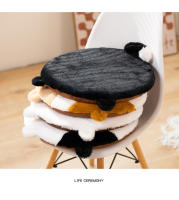 Cojín Redondo De Látex De Dibujos Animados Para Gatos Amorosos Para Oficina Y Dormitorio Cojín Para Silla De Oficina De Terciopelo Con Relleno De Algodón Y Espuma De Memoria - details 3