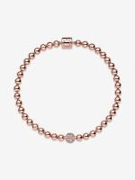 Pandora - Pulsera de cuentes y pavé - Baño de Gold Rose de 14 K - details 3