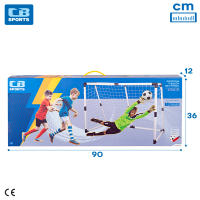 CB Sports Portería de fútbol para niños, 190x90x132 cm, Mini balón de fútbol, Incluye hinchador manual, Juegos para niños exterior, Juguete infantil niño, A partir de 3 años - details 6