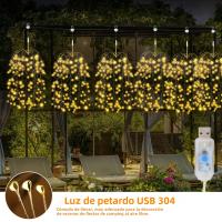 Luces LED USB De Fuego De Artificio Para Jardín Impermeables Decoración De Navidad Para Césped Patio Casa De Madera Arbolillo - details 2