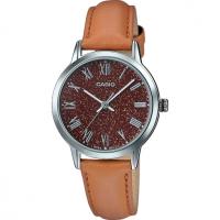 Casio  Ltp-tw100l-5avdf Reloj De Pulsera Analógico Para Mujer Color Marrón. Esfera efecto purpurina.  Cuarzo japonés - details 1