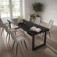 Skraut Home - Mesa Consola Extensible - Mesa Auxiliar - Tapa - 58/262x90x73cm - Práctica y Versátil - Estilo Moderno - Fácil Montaje - details 0