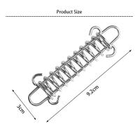 1-10Pcs/set Hebilla De Ropa De Viento De Acero Para Tienda De Campaña Con Gancho Fijo Y Clip De Karabiner Tensionador De Sombra Accesorios De Camping - details 12