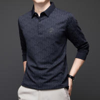 Camisa Polo Para Hombre Casual Larga Con Insignia De Color Sólido Moda Transpirable Cómoda Versátil Top Poliéster Cuatro Estaciones - details 9