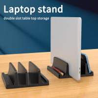 Soporte Vertical Para Portátil Con 3 Ranuras Soporte De Escritorio Para MacBook Tableta Y Teléfono Estación De Enlace Universal - details 1