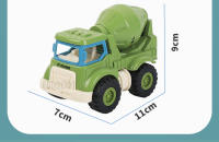 Juego De 4 Piezas UNGH Camiones De Construcción a Escala Para Niños Juguetes De Vehículos Inerciales Mini Camión Grúa Excavadora Y Remolque - details 11