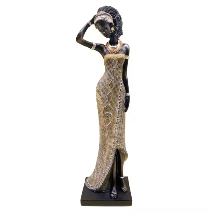 Signes Grimalt ORIGEN Home Decor Africana Africanas Y Elefantes Gris - Figura Decorativa de Resina 42x12x9cm 33152 - 1