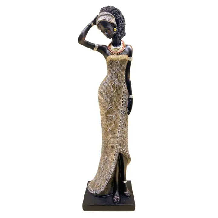 Signes Grimalt ORIGEN Home Decor Africana Africanas Y Elefantes Gris - Figura Decorativa de Resina 42x12x9cm 33152 - 1