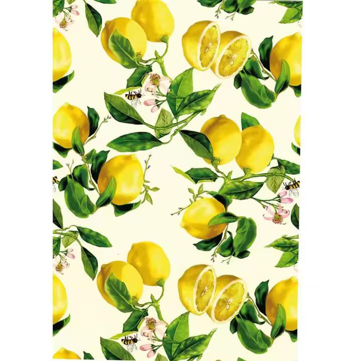 Saul Sadoch Tarjeta Regalo Rollo Satinado H 70 Cm L 25 Mt Limones - 1