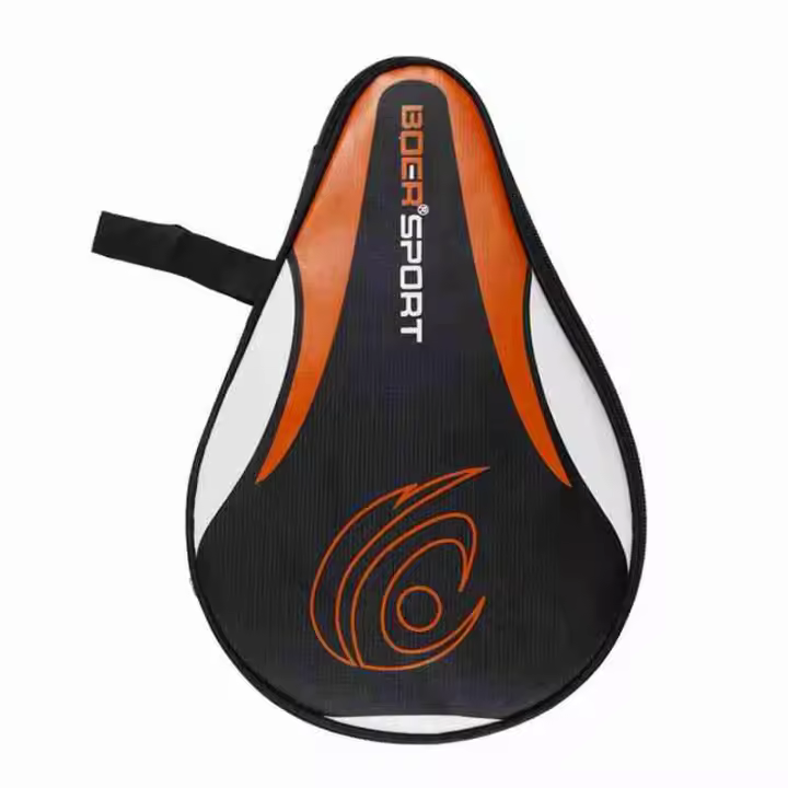 Bolsa De Raqueta De Tenis De Mesa 30x19cm En Tela De Oxford Negro/Azul Con Espuma Para Almacenamiento De Pala Y Bolas De Ping Pong - 1