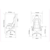 Furniture Style S.L. Silla de Oficina Regina Ergonómica Juvenil en Piel Sintética con Cojines Cervicales y Lumbares - details 8