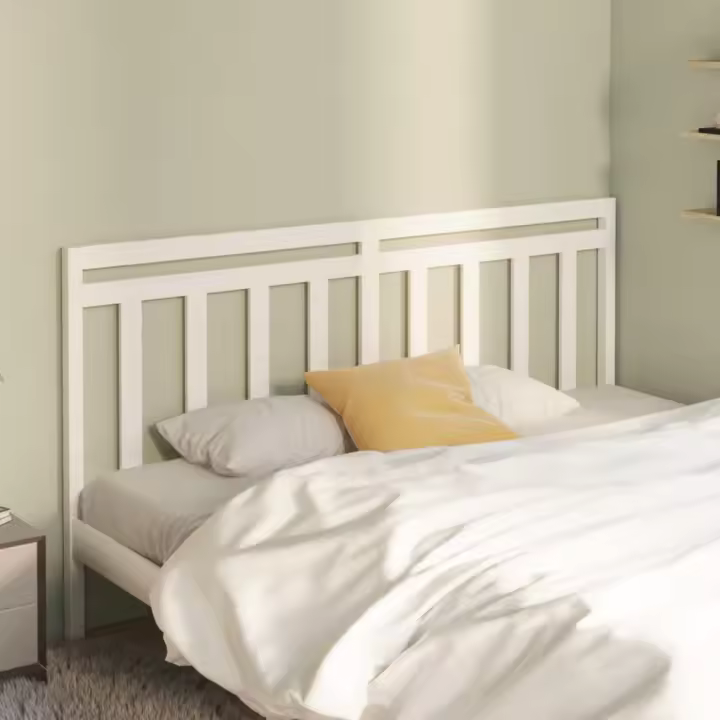 Cabecero de cama madera maciza de pino blanco 206x4x100 cm - 1