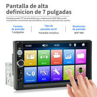 Radio De Coche Universal 7 Pulgadas 1DIN Multimedia Touch Screen Mirror Link FM AUX Entrada USB TF Estéreo MP5 Con Reproductor De Vídeo - details 5