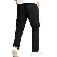 Pantalones Casuales Para Hombre Con Pierna Ancha Y Bolsillos Estilo Hip-Hop Streetwear Moda Cargo Trousers Cierre Elástico - details 2