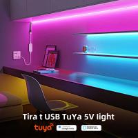 Tira De LED COB RGB Inalámbrica Con Control WiFi Y USB Para Habitación 576leds/m Compatible Con Tuya Smartlife Cambio De Color Tira De Luz LED Inteligente - details 0