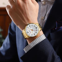 Reloj De Pulsera De Lujo Para Hombres CURREN De Acero Inoxidable Con Movimiento De Cuarzo Manos Luminosas Fecha Automática Estilo Casual - details 13