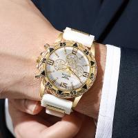 Reloj De Negocios Para Hombre Moda Banda De Silicona Reloj De Cuarzo Analogico De Moda Resistentes Al Agua Con Marcadores Arábigos - details 3