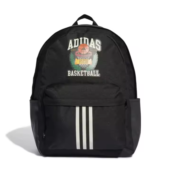 Mochila Casual Unisex Adidas Hoops Backpack de 25,75 L y 35x43x15cm Color Negro y Blanco-JD6649 Adidas - 1
