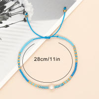 Pulsera Bohemia Hecha a Mano Con Perlas Naturales Y Granos De Arroz Coloridos Estilo Único Y Niche Para Mujeres - details 4