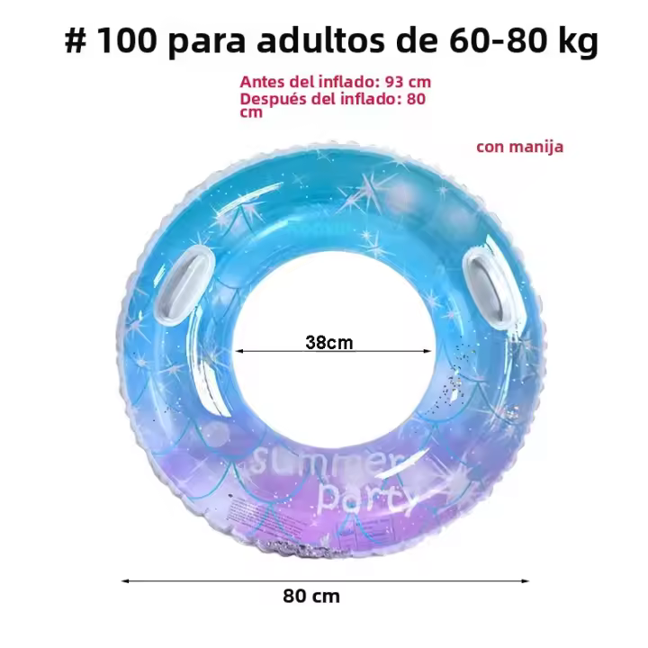 Anillo De Natación Para Bebés Rooxin Tubo De Agua Inflable Para Niños Juguete De Piscina Circulo De Natación Para Fiesta En La Playa - 1