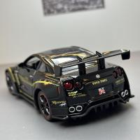 Coche De Juguete a Escala 1:32 Con Sonido Y Luz Para Niños Coche De Metal R35 Skyline De Juguete Con Retroceso Para Regalos - details 10