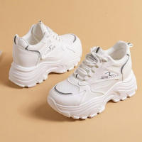Zapatillas De Platforma Transpirables Para Mujer Confortables Y Modernas Suela De Goma Antideslizante Talla Verdadera Para Deporte Y Casual Color Blanco - details 5