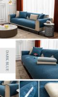 Cubierta De Sofá De Algodón Y Lino Universal Para Todas Las Estaciones Antideslizante Impermeable Para Sala De Estar Cubierta De Polvo Para Muebles - details 25