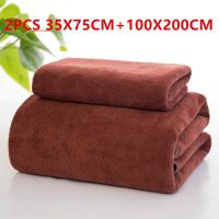 Toalla De Baño De Microfibra Extra Gruesa 120x200 Cm Super Suave Absorbente Y Rápida Secado Adecuada Para Baño Spa Y Gimnasio - details 1