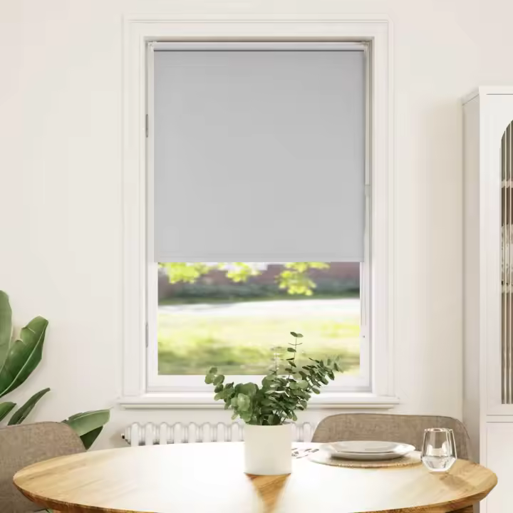 Estor Enrollable Opaco gris claro 80x130 cm Tela Ancho 75,7 cm - 1