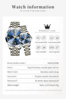 Reloj De Cuarzo De Lujo OLEVS Para Parejas Reloj Elegante De Hombre Y Mujer Calidad Superior Con Dial Luminoso Resistente Al Agua Regalo Ideal Para Novios - details 11