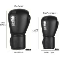 Guantes de boxeo profesionales, 12oz, adecuados para adultos, Mma, boxeo, Kickboxing, partición, Muay Thai, guantes de entrenamiento Sanda - details 4